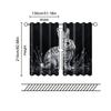 2 pcs   filtering curtains (excluding rods   non-movable   without batteries) Chic Line Art Rabbit_00015 for use in bedrooms and