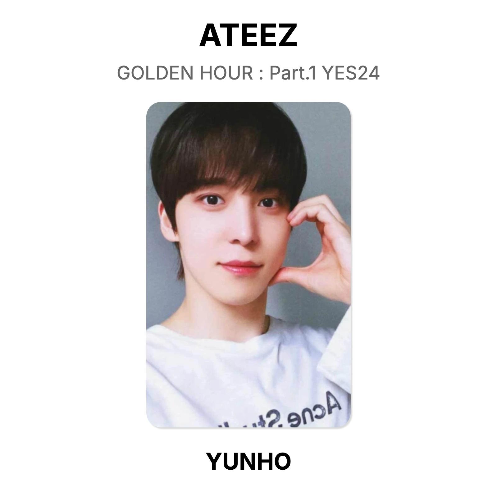 ATEEZ GOLDEN HOUR : Part.1 YES24 Official Photocard YUNHO