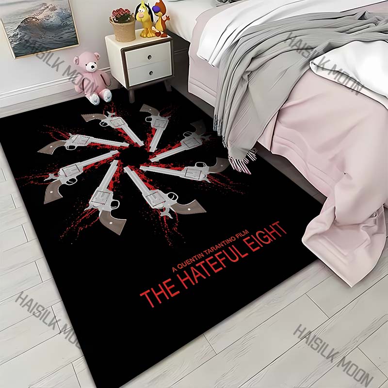 

1PC Eight guns with red background Carpet for Living Room Bedroom Sofa Home Decor Rus Non-slip Floor Mat Luxury Gift 40cm x 60cm