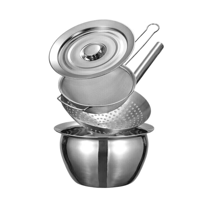 Stainless Steel Oil Storage Pot Set