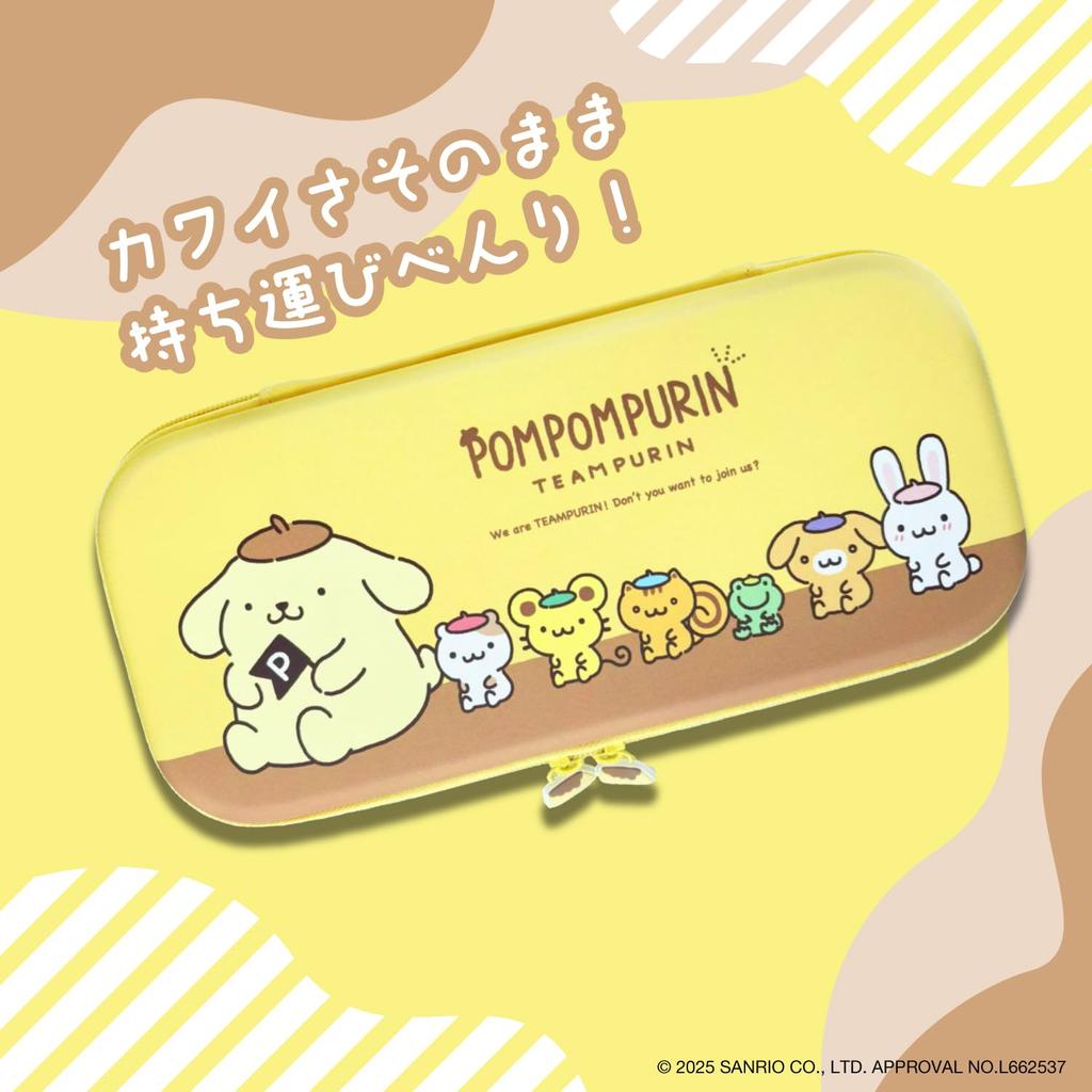 Allone EVA Color Case for Sanrio Characters x 4 x 30 Compatible with Switch Easy to Protects from Scratches and Double Interior Favorite Gaming, 2,