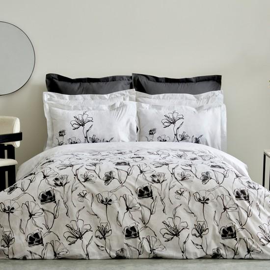 

Karaca Home Lucinda %100 Pamuk Çift Kişilik Nevresim Takımı Siyah