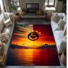 Galatasaray Fußball Aufdruck Flanell Teppich rutschfest weich Polyester Boden Teppich Indoor Dekor Matte für Schlafzimmer Wohnzimmer Sofa