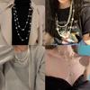 Irregular Long Pearl Necklace French Light Luxury Temperament Sweater Chain Niche Simple High Sense Necklace Women