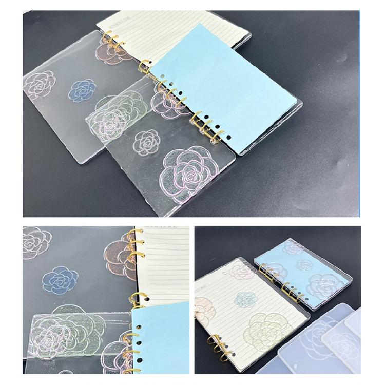 Notebook Silicone Mold Camellia Pattern Decoration Art Decorative Mold