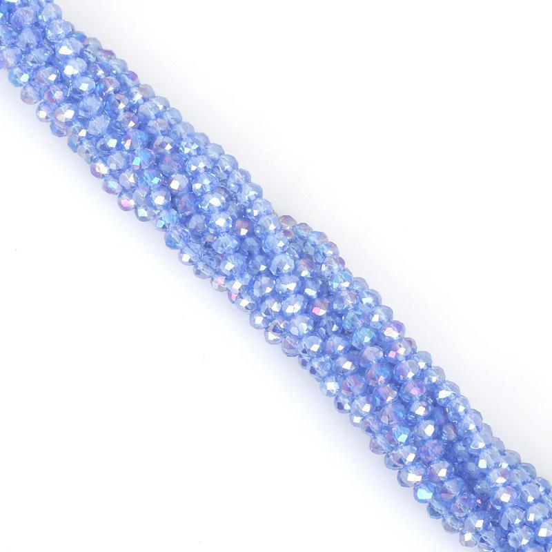 2mm Flat Crystal Wheel Beads DIY Glass Loose Beads Handmade Beading Accessories