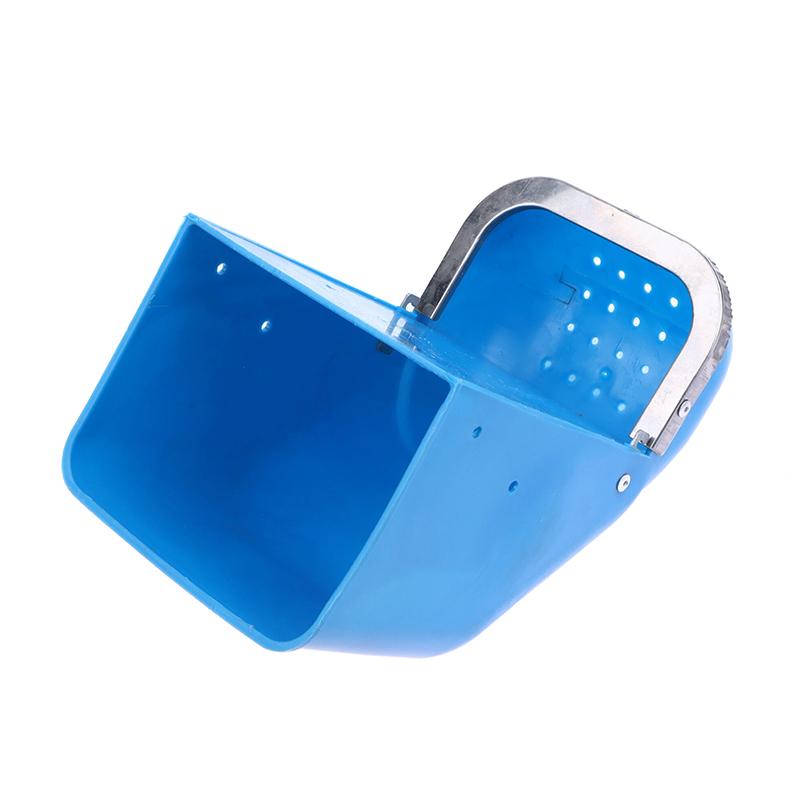 1Pc Large Capacity Rabbit Feed Box Plastic Steel Rabbit Feed Box Rabbit Feed Feeder Hopper Rabbit Anti Pickling Feed Trough