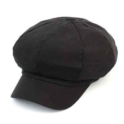 Universal Chemistry Vintage Linen Black Newsboy Cap
