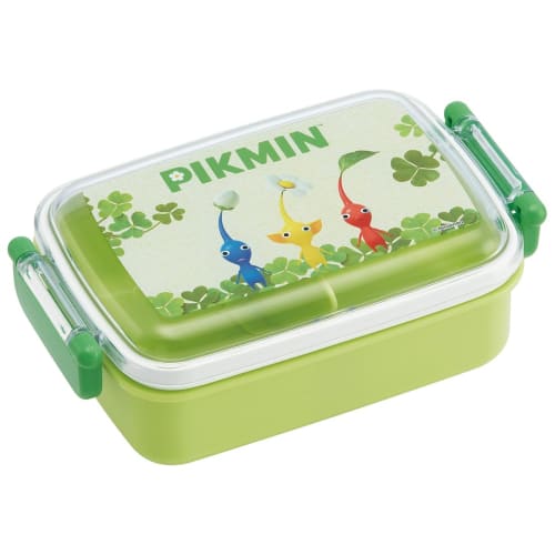 Skater Children's Lunch Box, 450ml, with a Soft Dome-Shaped Lid, Single Tier, Made In Japan, Pikmin Design, for Boys and Girls (RBF3ANAG-A)