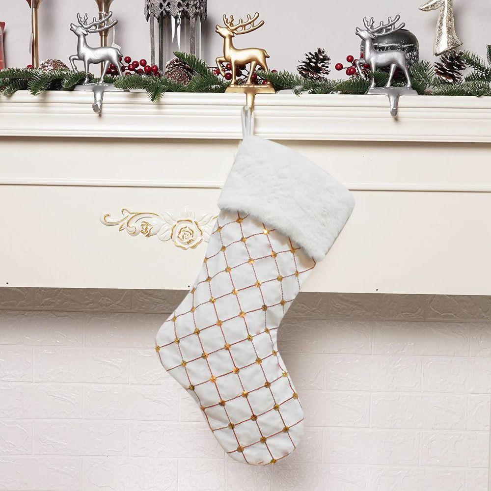 Pendant Christmas Gift Socks Large Size Xmas Gift Bag Christmas Stocking  Christmas Decor