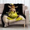Coperta Stampata a Tema Shrek - Perfetta per Divano, Letto, Viaggio e Uso all'Aperto | Lavabile in Lavatrice, Accogliente e Durevole.
