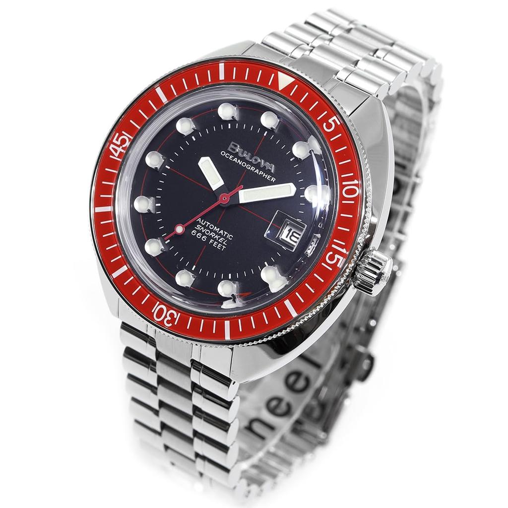 BULOVA Watch Automatic Winding Mechanical Archives Series Oceanographer Devil Diver Devil Diver 96B343 Imported [Bulova] Men's [Regular Product]