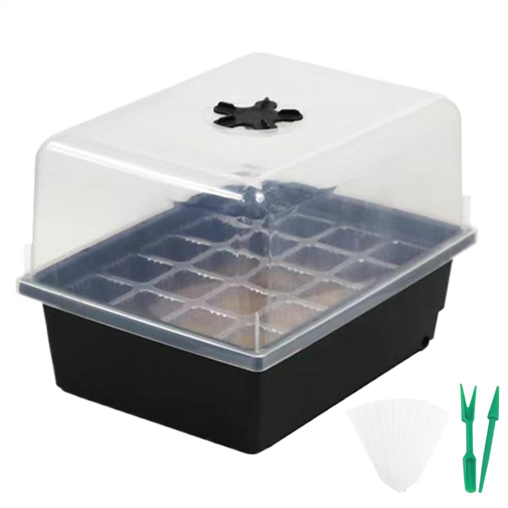 Mini Seedling Starter Tray Square Seedling Starting Kit Gardening Supplies For Succulents Vegetable Greenhouse Propagation