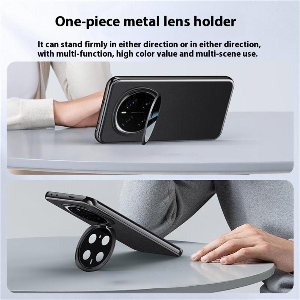 Pouzdro pro Honor Magic7 Pro 5G s ochranou objektivu, stojánkem, ochranou proti pádu, zadní kryt telefonu z TPU+PU