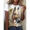 3D Printed Women's T-shirt Summer Breathable Fashion Versatile Casual