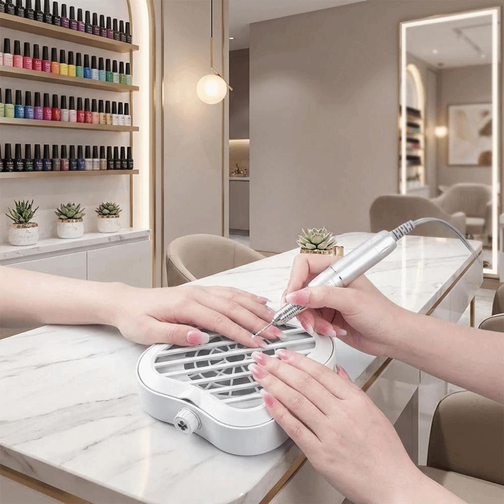 Portable Manicure Desk Collector Mini Fan Nail Dust Extractor Nail Art Vacuum Cleaner Nail Art