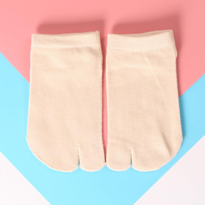 Spring Summer Women's Short Five Finger Socks Candy Color Ankle Socks Sweat absorption Breathable Cotton Split Toe Socks 5 Toes