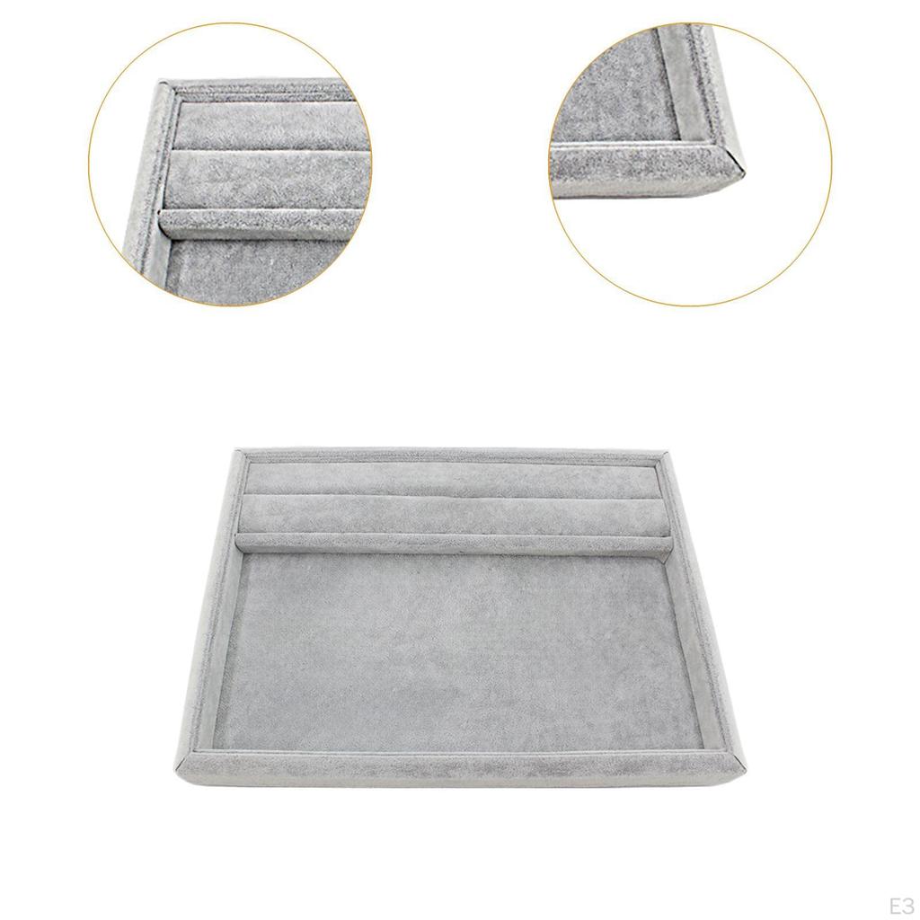 Jewelry Display Tray Necklace Bracelet Showcase Display,Elegant,Empty Plate Holder for