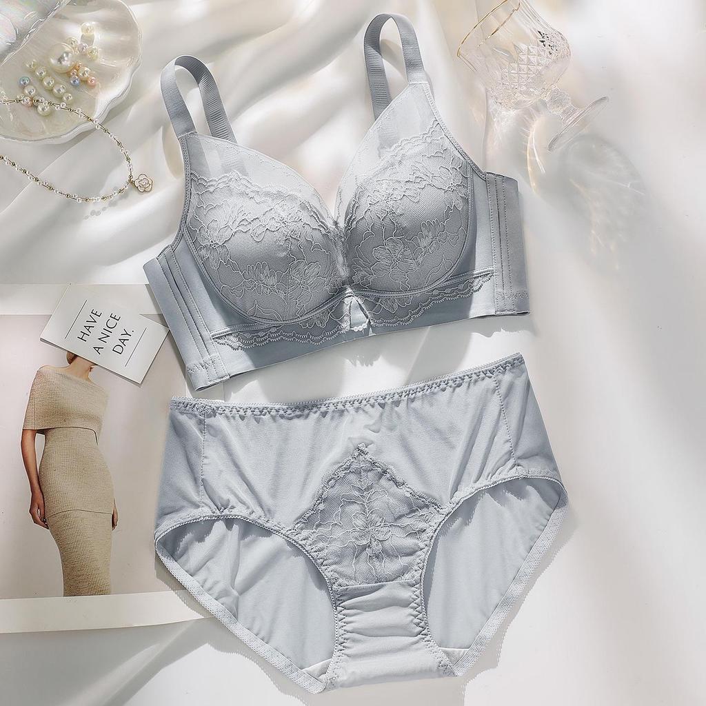 2025 Seamless Red Push-Up Bra & Panty Set: Wirefree, Adjustable, Enhances Small Chest, Comfortable for Women