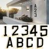 12V Power Illuminated House Number Sign 0-9 A-B Home Wall Decor LED Address Sign  House