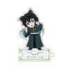 Giyu Cat Ears Figure Q Acrylic Stand Mini Tanjiro Cute Cat Standing Plate Zenitsu Acrylic Ornaments Collectible Accessory Toys