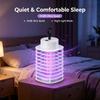 USB Rechargeable Silent Mosquito Killer Lamp, Portable Electronic Insect Trap for Indoor Bedroom Outdoor Camping Pest Control Light