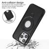 Apple 15 Pro Max Magnetic Leather Case with Wireless Charging and Stand Ring for 16 Plus.