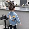 2025 Girls' Cute Moristyle Denim Jacket – Lightweight Spring & Autumn Fashion