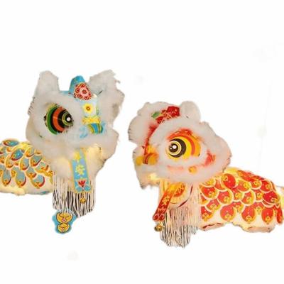 DIY Material Package New Year Lion Dance Lantern Waterproof with Tassel Handmade Lantern Festival Atmosphere Hanging Ornament