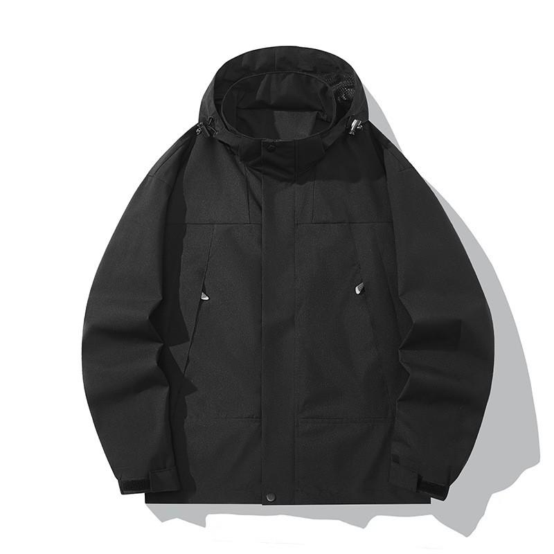 3-in-1 Waterproof Windproof Outdoor Jacket With Removable Hood Fleece Liner Men Women Winter Hiking Climbing