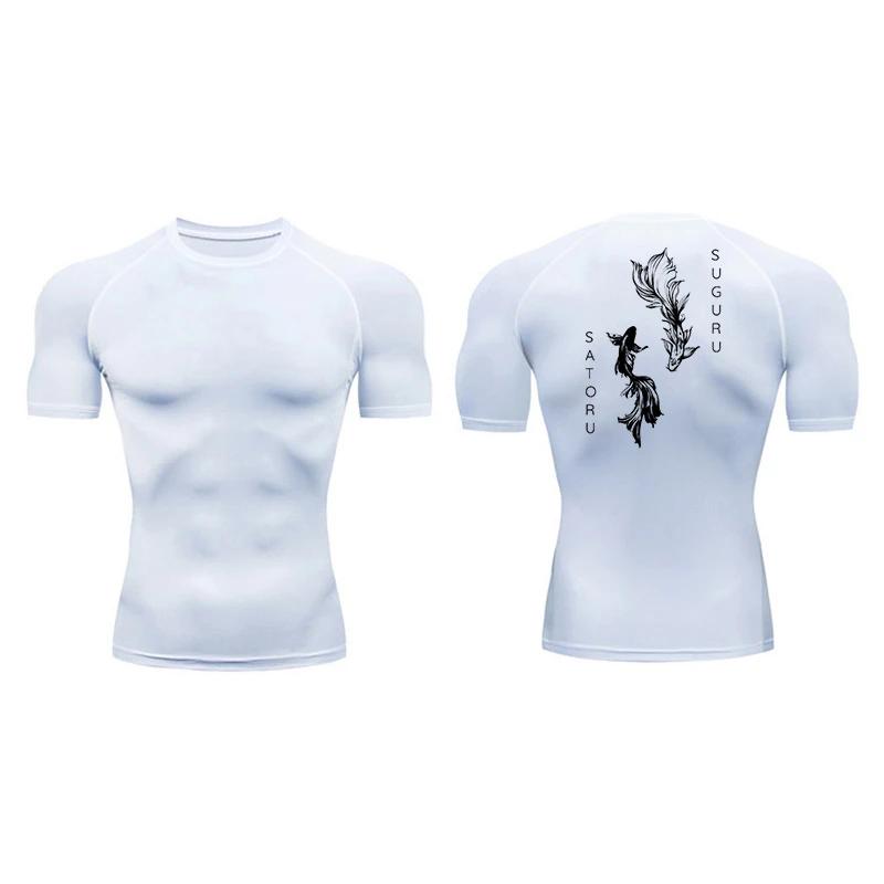 

Sportswear Short Sleeve Compression Shirt for Men Athletic Quick Dry Tshirt Gym Workout Running Tees Tops Sweat Absorbent Workout High Elasticity XXXL