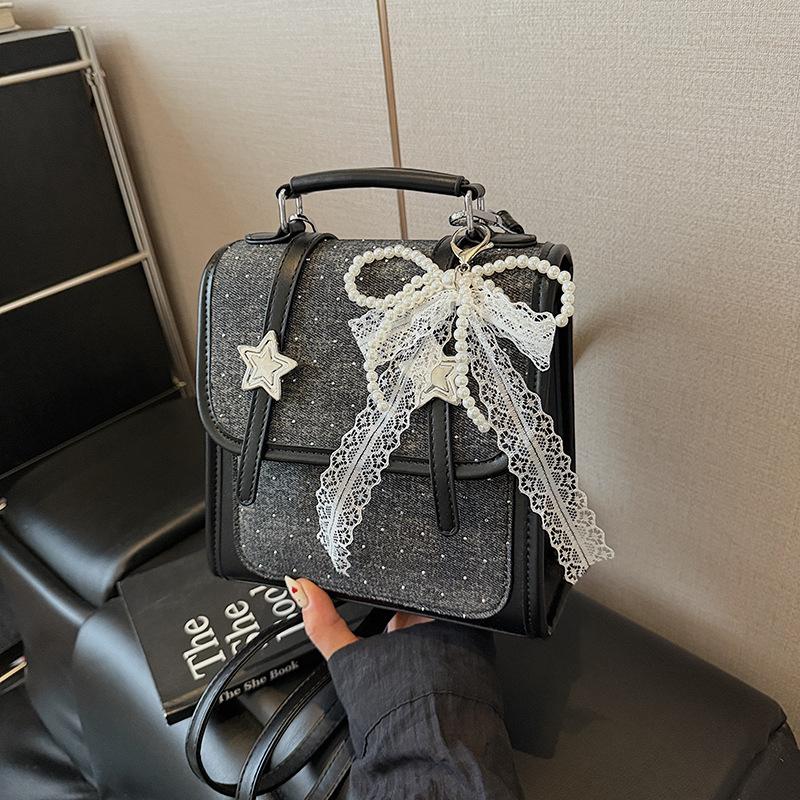 Niche Portable Backpack Women's Summer New Denim Small Bag Fashionable Exquisite Backpack