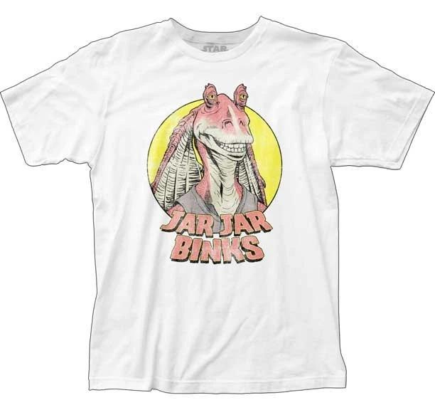 Men s Star Wars Jar Jar Binks T-Shirt White - Size XXL S