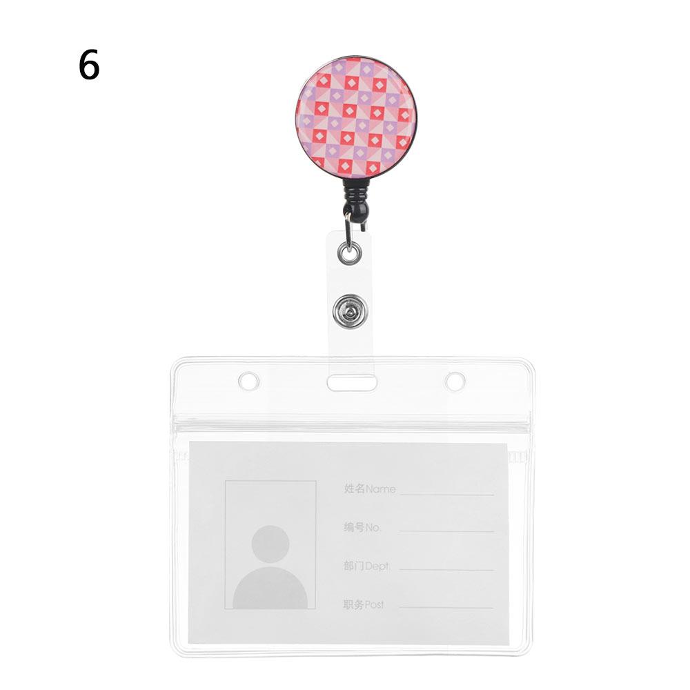New Nurse Doctor Retractable Badge Reel with Horizontal Style Aluminum ID Business Card Work Card Badge Holder Office Supplies