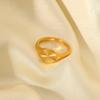 INS Geometric Stackable 18K Gold Plated Ring - Fashion Jewelry Gift