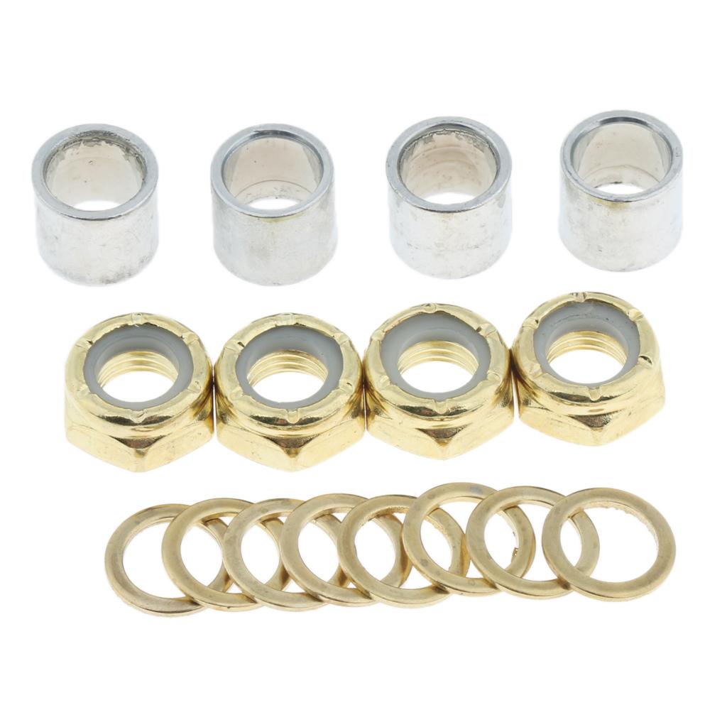 Skateboard Truck Spacers Nuts Cruiser Longboard Roller Skates Hardware