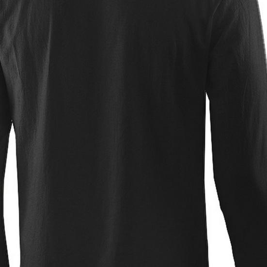 Spring Autumn Men Shirt Lace-up Stand Collar Long Sleeves Solid Color Loose Retro Medieval Mid Length Casual Cosplay Performance Top