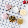 10 Stück Acryl Sechseck Gold Happy Birthday Valentinstag Cupcake Topper Herz Roségold Silber für Geburtstagsparty Kuchen Dekoration