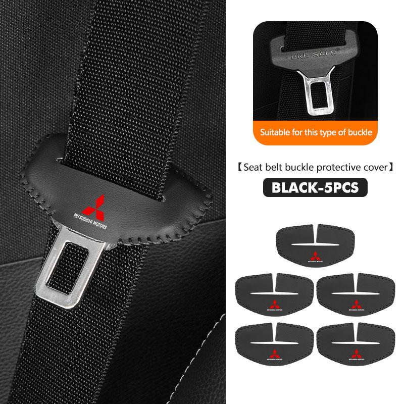 For Mitsubishi Universal Car Seat Belt Buckle Shoulder Pad Protective Cover Outlander Lancer L200 ASX Pajero Grandis Eclipse