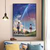 Manga Film Poster Anime Movie Canvas Printings Your Name By Kimi No Na Wa Posters and Prints Cartoon Love Wall Art Picture Decor