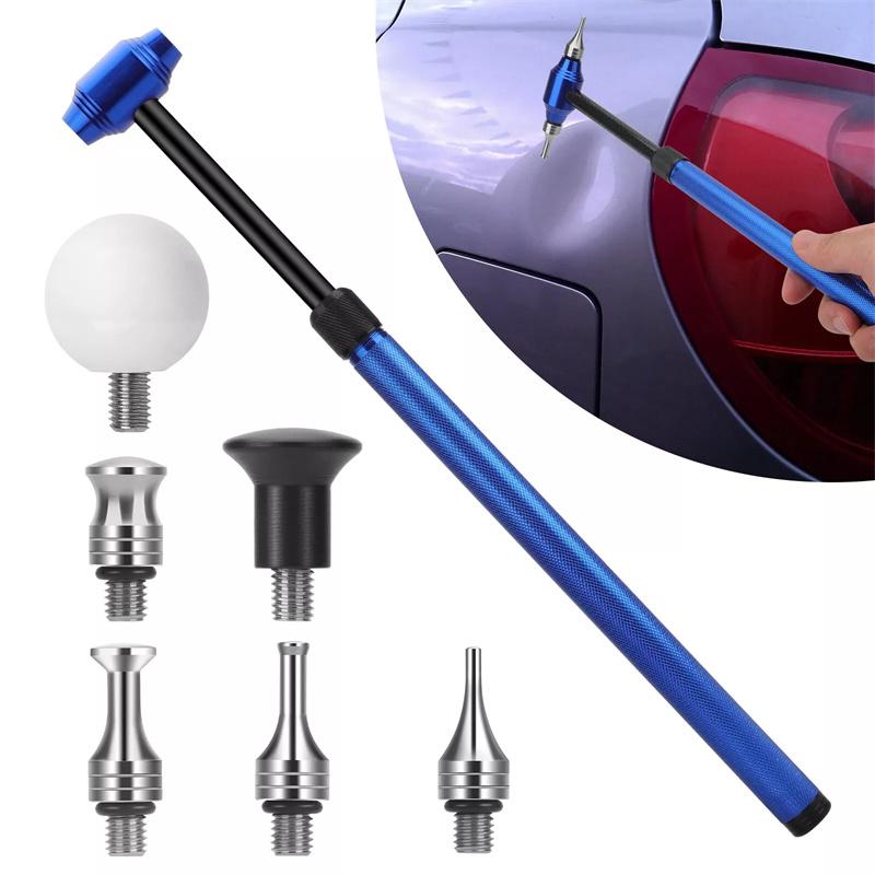 

Car Adjustable Length Dent Repair Hammer No Trace Shaping Body Sheet Metal Striking Leveling Tool синий