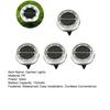 Solar Ground Lights, Glass In-Ground Landscape Lighting, Auto On/Off Waterproof LED Lawn Lamp for Garden Patio Walkway