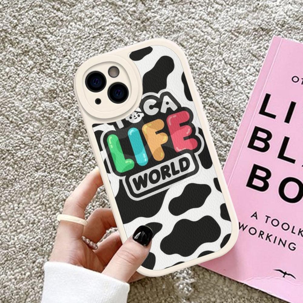 Toca Boca Toca Life World Phone Case Hard Leather For iPhone 14 13 12 Mini 11 14 Pro Max Xs X Xr 7 8 Plus Fundas