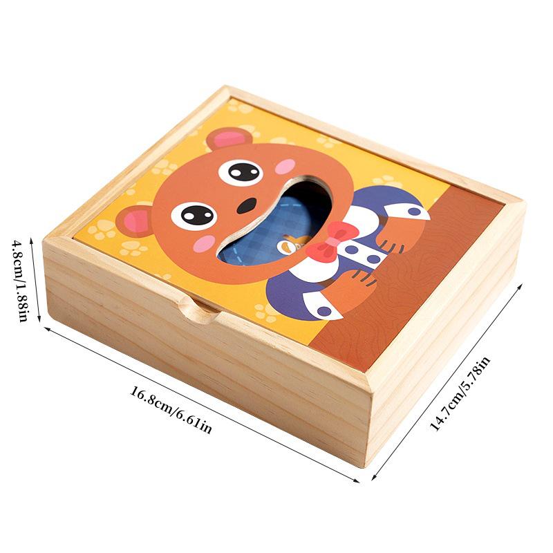 Bear Feeding Role-Play Wooden Toy: Early Childhood Education for Toddlers and Fine Motor Skills Development