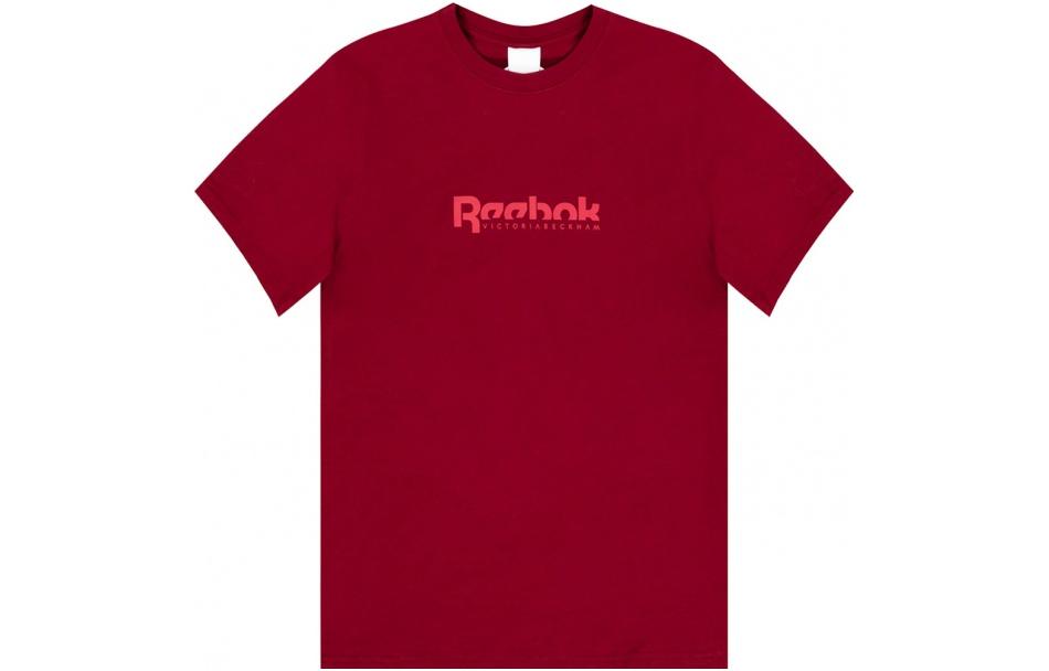 Reebok T Shirts Women s Red Crew Neck Moderate Straight Fit GM1818 M