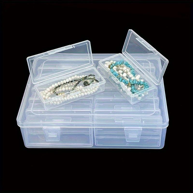 1set Transparent Portable Storage Box, Multifunctional Handicraft Organizer, Suitable for Jewelry Necklaces Rings, Organizer Supplies