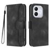 For Honor 400 Lite Leather Case Wallet Stand Smile Imprinted Phone Cover with Strap
