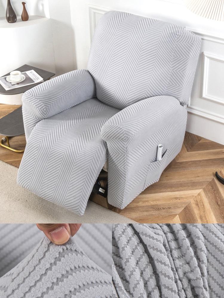 1/2/3 Seater Jacquard Recliner Sofa Cover Stretch Anti-slip Lounge Chair Covers for Living Room All-inclusive Armchair Slipcover
