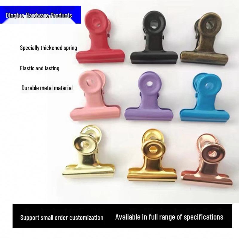 Electroplated Metal Journal Clip - Universal Round Sealing & Photo Clip