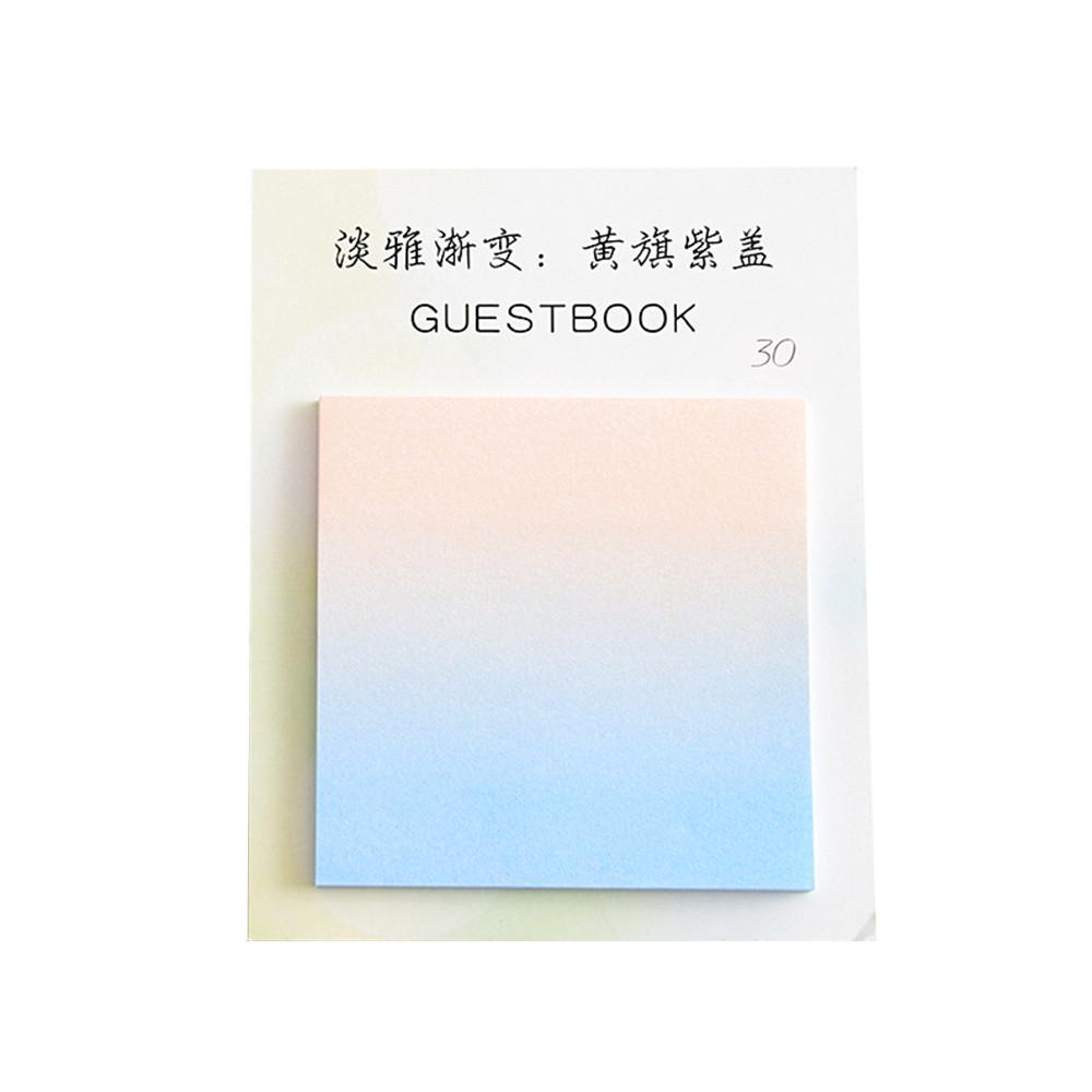 Gradient Color Series Self-Adhesive Memo Pad Sticky Notes Bookmark School
